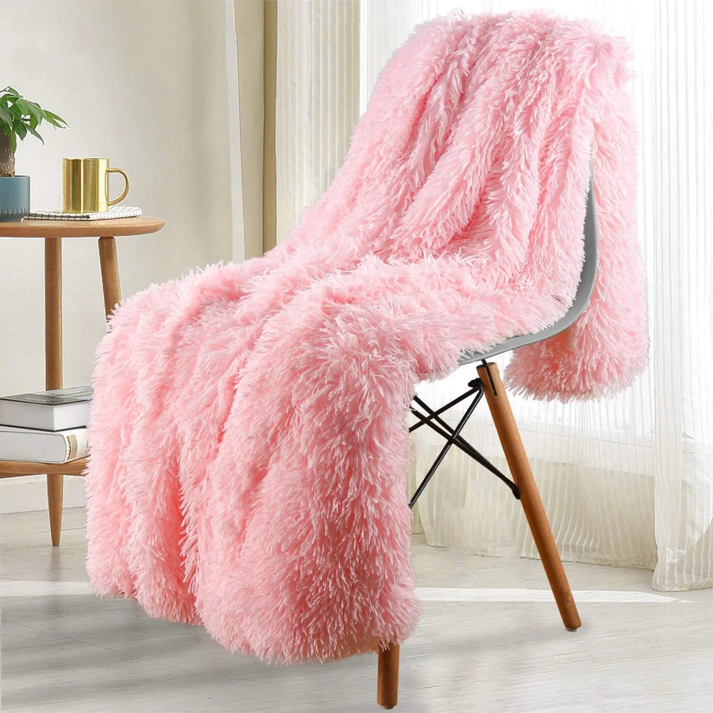 Double Layer Plush Winter Throw Blanket: Cozy Bedspread, Sofa Cover, and Chair Towel – Perfect for Home Comfort