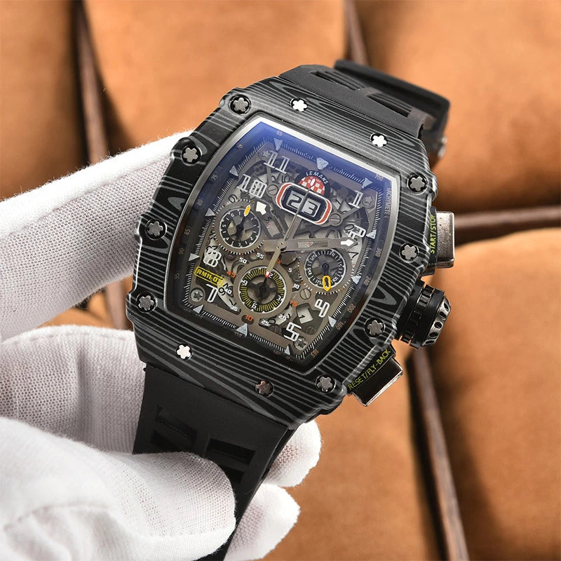 New Generation Sports Business Watch – Hollow Design, Mechanical Quartz, Small Three-Disc Display