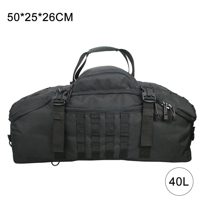 40L/60L/80L Large Capacity Waterproof Travel Bags - Men's Military Duffel Bag, Travel Tote, and Weekend Luggage