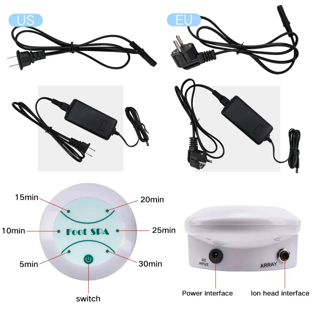 Ionic Detox Foot Spa Bath Machine – Relieves Fatigue, Promotes Circulation, and Boosts Vitality with Soothing Foot Massage
