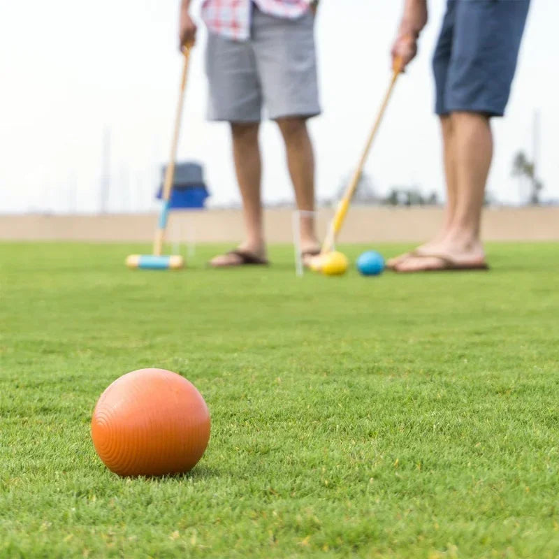 Complete 6-Player Croquet Set: 23 Pieces with Easy-to-Carry Case