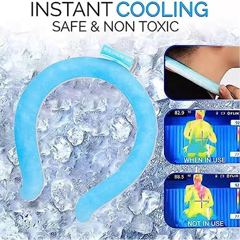 Top-Selling Wearable Neck Cooling Ring: Reusable Neck Wraps for Summer Heat Relief and Hot Flashes!