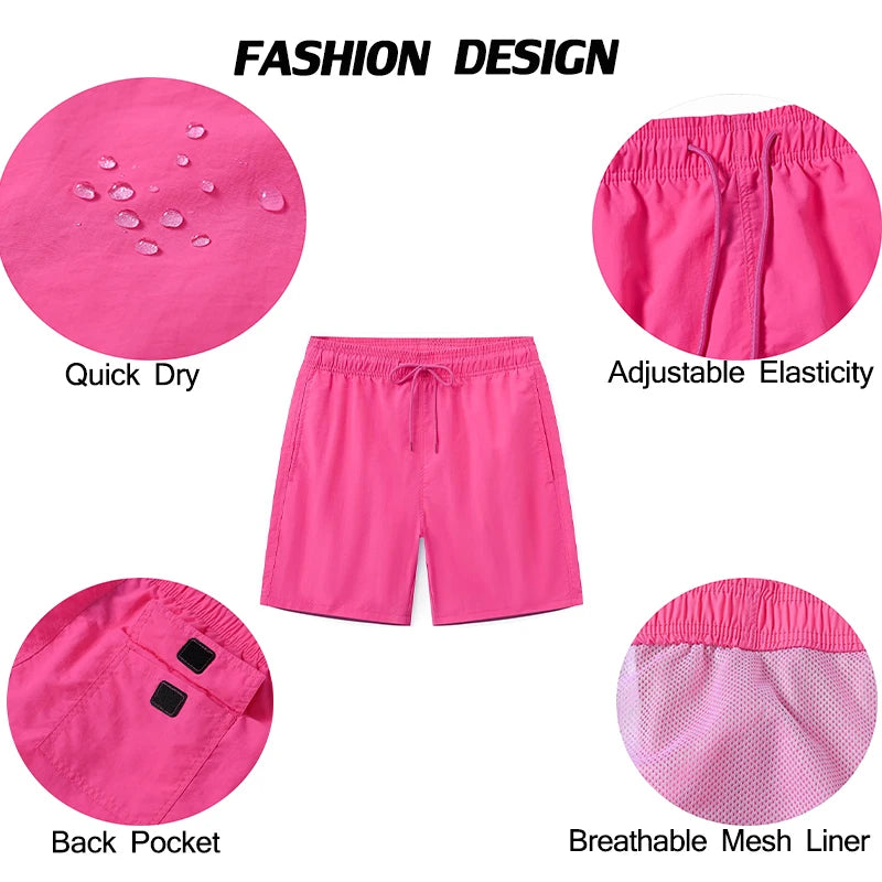 DATIFER 2025 Men’s Surf Board Shorts – Breathable Nylon Swim Trunks with Mesh Liner for Beach, Sport & Swim