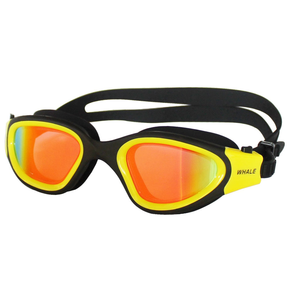 Experience Clear Vision with Professional Adult Swimming Goggles: Anti-Fog, UV Protection, Waterproof, and Adjustable Silicone for Men and Women