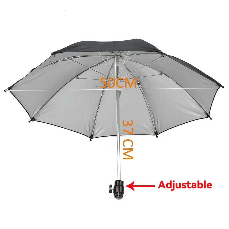 Universal DSLR Camera Umbrella Holder – 26/50CM Rain & Sun Shade for Outdoor Photography