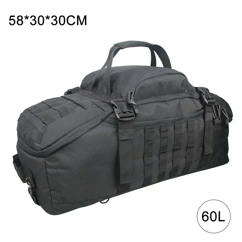 40L/60L/80L Large Capacity Waterproof Travel Bags - Men's Military Duffel Bag, Travel Tote, and Weekend Luggage