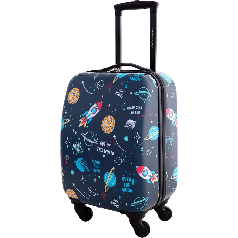 Club Kids 5-Piece Luggage Set – Space-Themed Travel Suitcases & Accessories for Children