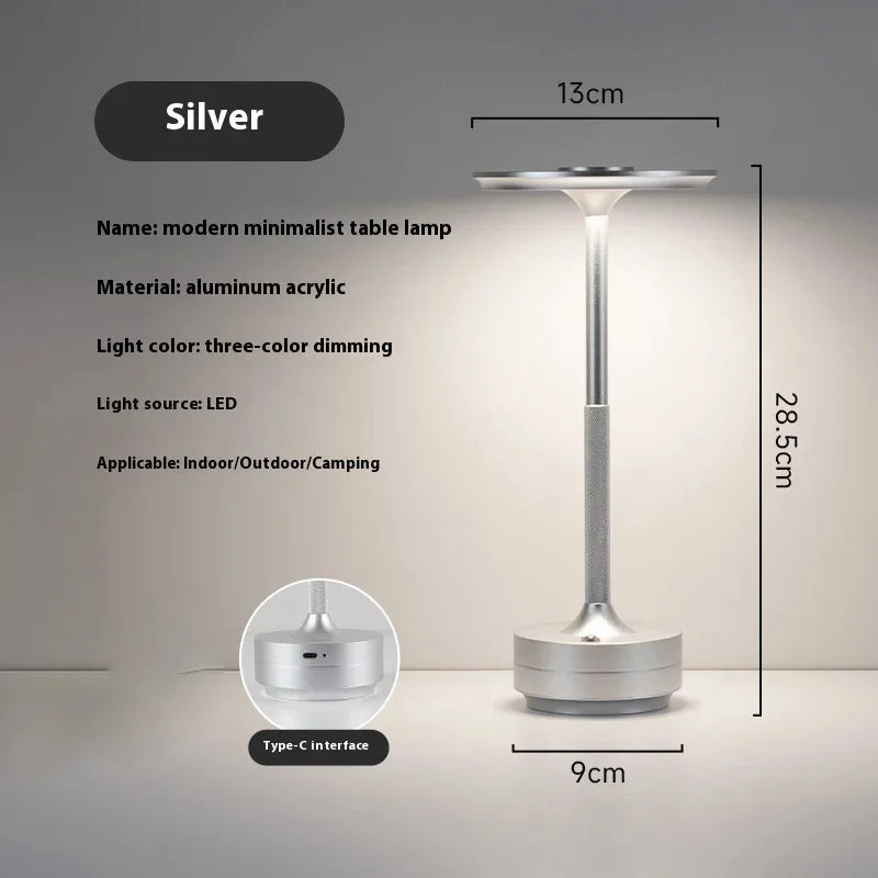 💡 2PCS Touch Sensor LED Table Lamps
Rechargeable | 3-Color Adjustable Light | Modern Bedside or Desk Use