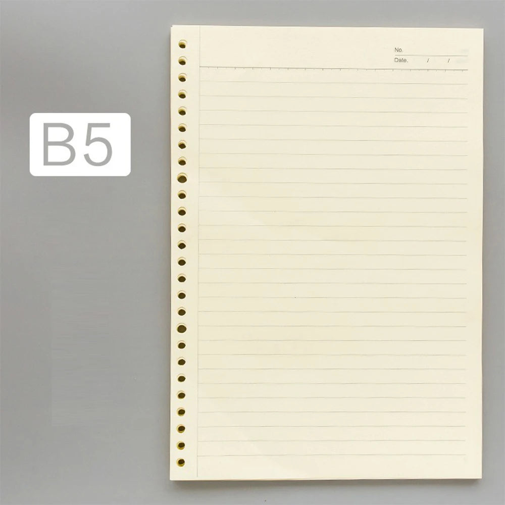 50-Sheet Loose Leaf Paper Set – Multi-Size, Multi-Hole Refill Pages for Binders & Notebooks