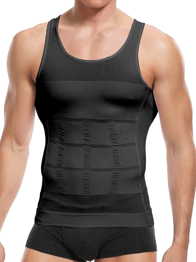 Enhance Your Gym Workout with a Slimming Body Shaper Vest Shirt: Abdominal Control and Tummy Compression for Men