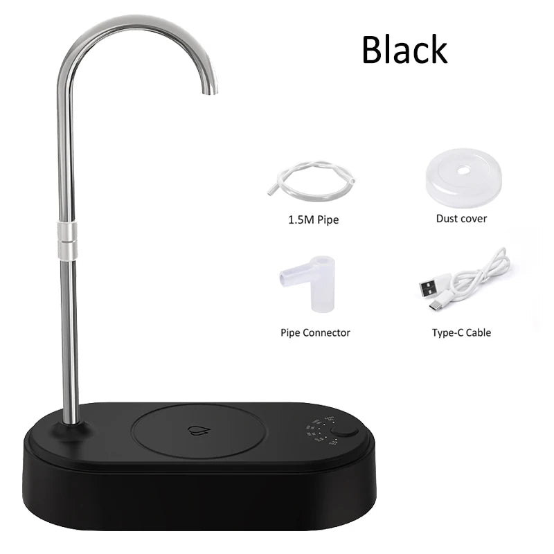 Electric Drinking Water Pump – Automatic Water Dispenser for Gallon Bottles, Portable USB Rechargeable