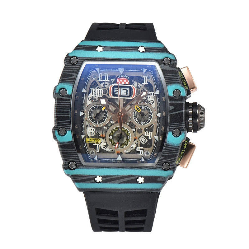 New Generation Sports Business Watch – Hollow Design, Mechanical Quartz, Small Three-Disc Display