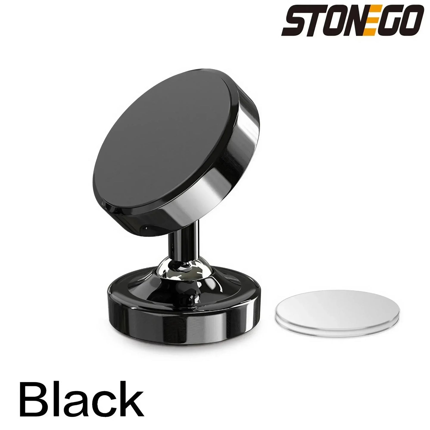 Strong Magnetic Car Phone Holder – 360° Rotation, Universal Mini Mount for GPS and Phones with Secure Magnetic Suction for Safe Hands-Free Driving