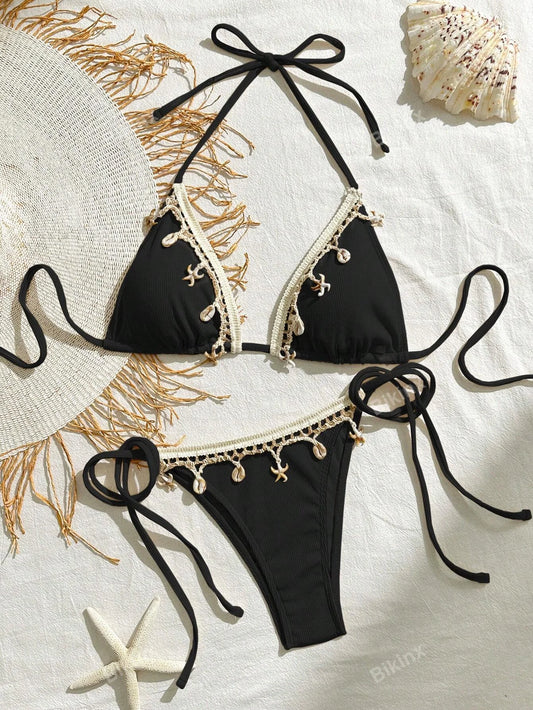 Enigmatic Black Lace Bikini – Seductive Elegance That Steals the Spotlight