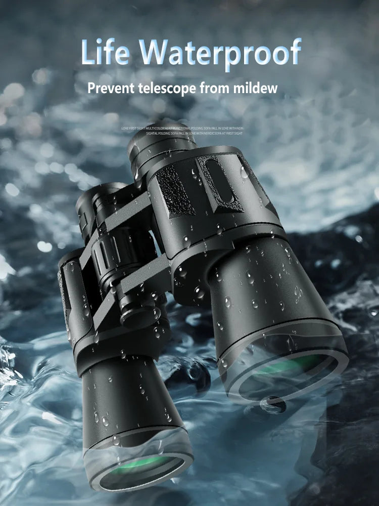 20x50 Long Range Binoculars – HD BAK4 Prism Optics, Military-Grade Zoom, Powerful Telescope for Camping & Outdoor Travel