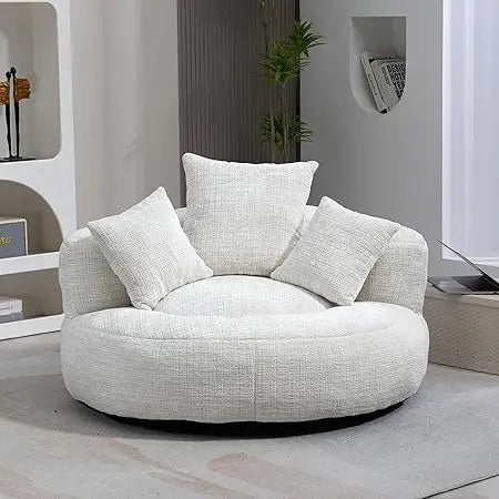 Ultimate Chill Spot: Oversized Ergonomic Bean Bag for Gaming & Lounging
