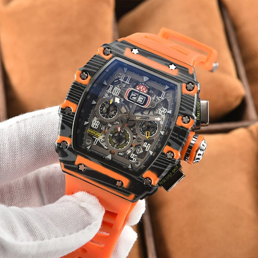 New Generation Sports Business Watch – Hollow Design, Mechanical Quartz, Small Three-Disc Display