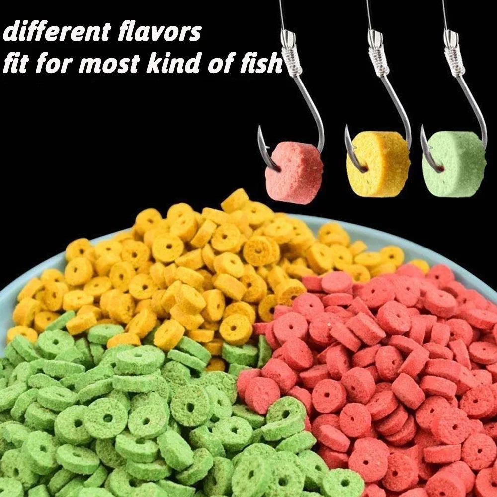 5-Pack Fish Attractant Bait – Hollow Granular Lure with Strong Scent for Carp & Soft Bait Hook Fishing