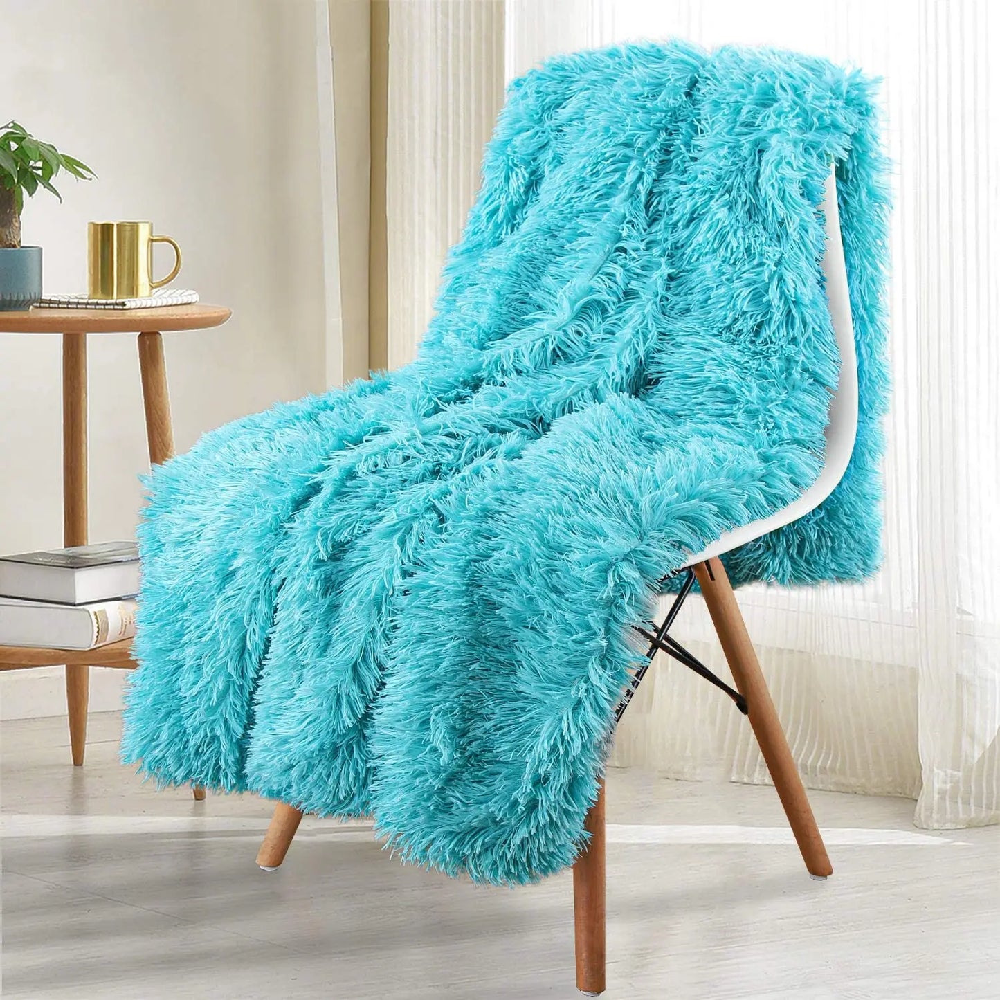 Double Layer Plush Winter Throw Blanket: Cozy Bedspread, Sofa Cover, and Chair Towel – Perfect for Home Comfort