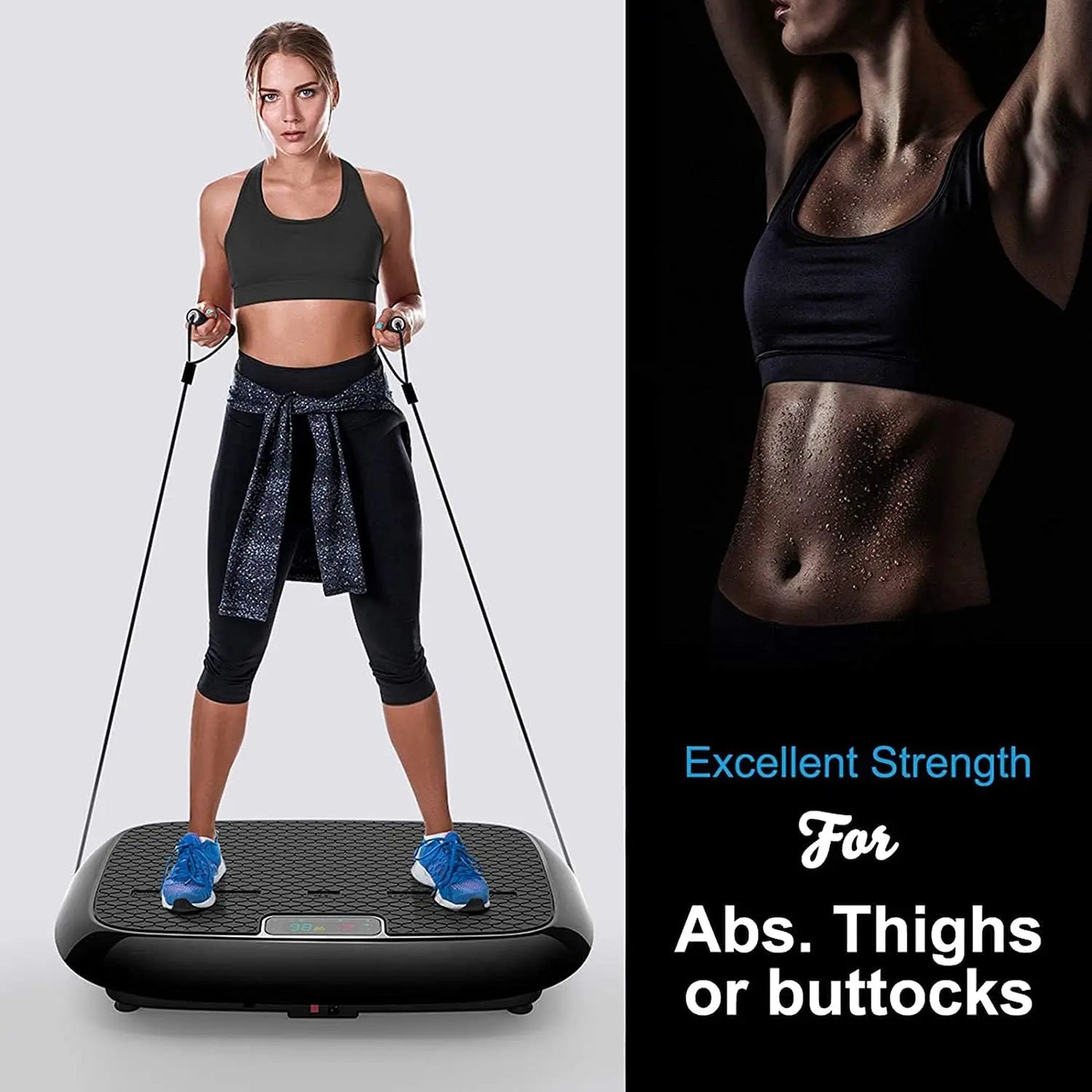 Whole Body Vibration Plate Exercise Machine – Bluetooth Speaker for Home Fitness & Effective Weight Loss