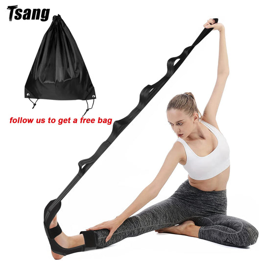 Fascia Stretcher Yoga Strap - Flexibility Belt for Foot, Ballet, Ligament, and Leg Stretching