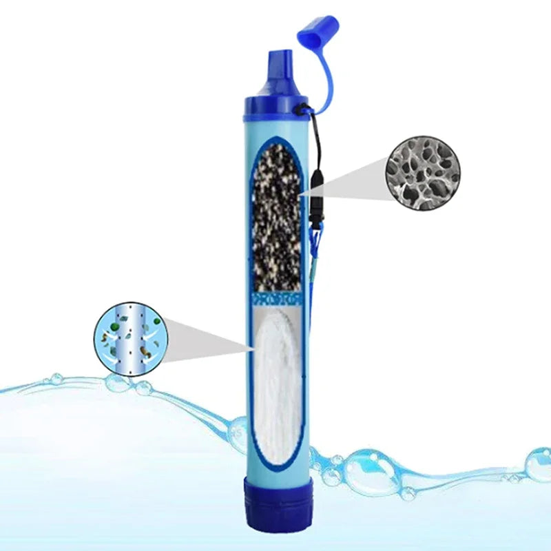 Emergency Portable Water Filter – Fast-Acting Lightweight Purifier for Outdoor Survival, Camping & Hiking