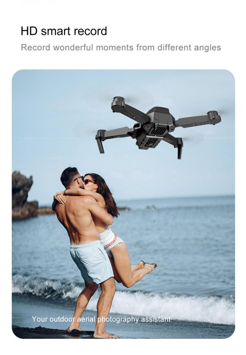 Elevate Your Photography with the Mini Drone: Dual 4K HD Cameras, Visual Positioning, 1080P WiFi FPV, and Height Control