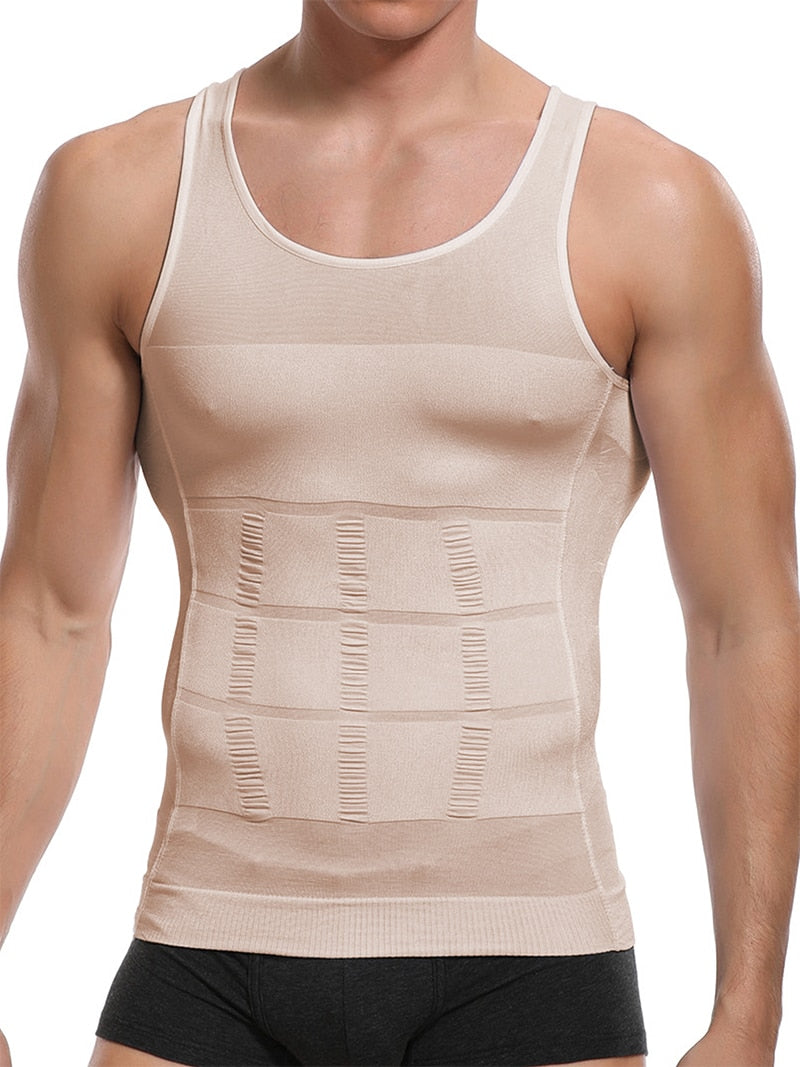 Enhance Your Gym Workout with a Slimming Body Shaper Vest Shirt: Abdominal Control and Tummy Compression for Men