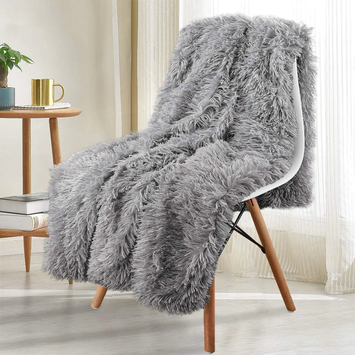 Double Layer Plush Winter Throw Blanket: Cozy Bedspread, Sofa Cover, and Chair Towel – Perfect for Home Comfort