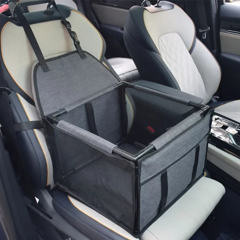 Waterproof Travel Dog Car Seat Cover – Hammock-Style Carrier Basket for Small & Medium Pets