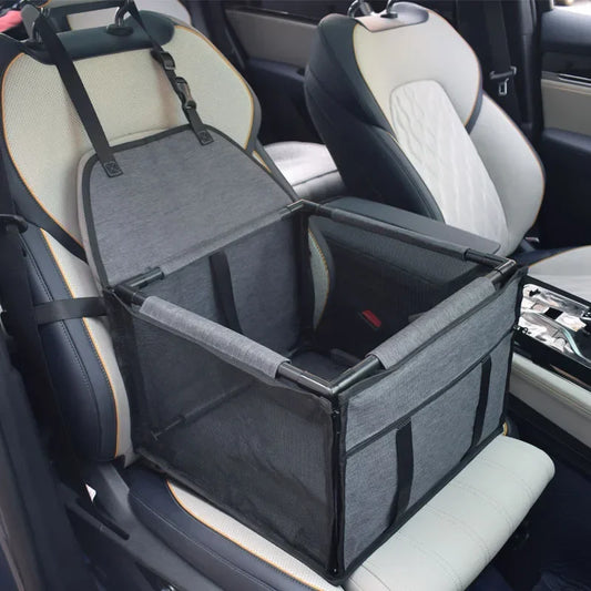 Waterproof Travel Dog Car Seat Cover – Hammock-Style Carrier Basket for Small & Medium Pets
