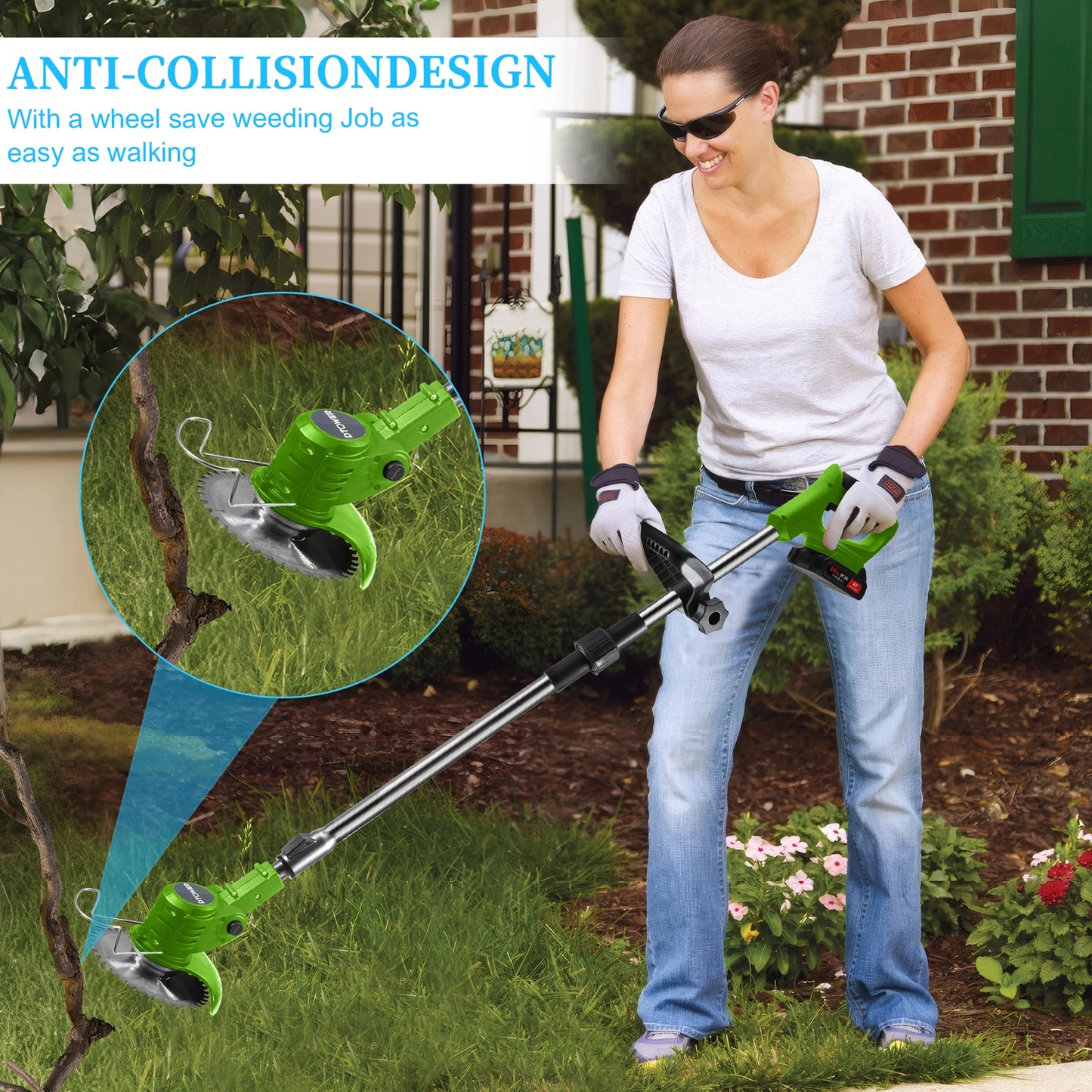 🌿 Cordless Electric Grass Trimmer & Brush Cutter (US Plug)
Lightweight • Multi-Blade • Dual Battery Power