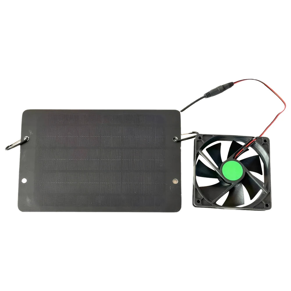 12V 10W Solar Exhaust Fan – IP65 Waterproof Silent Cooling Fan for Dog Kennels, Chicken Coops & Greenhouses