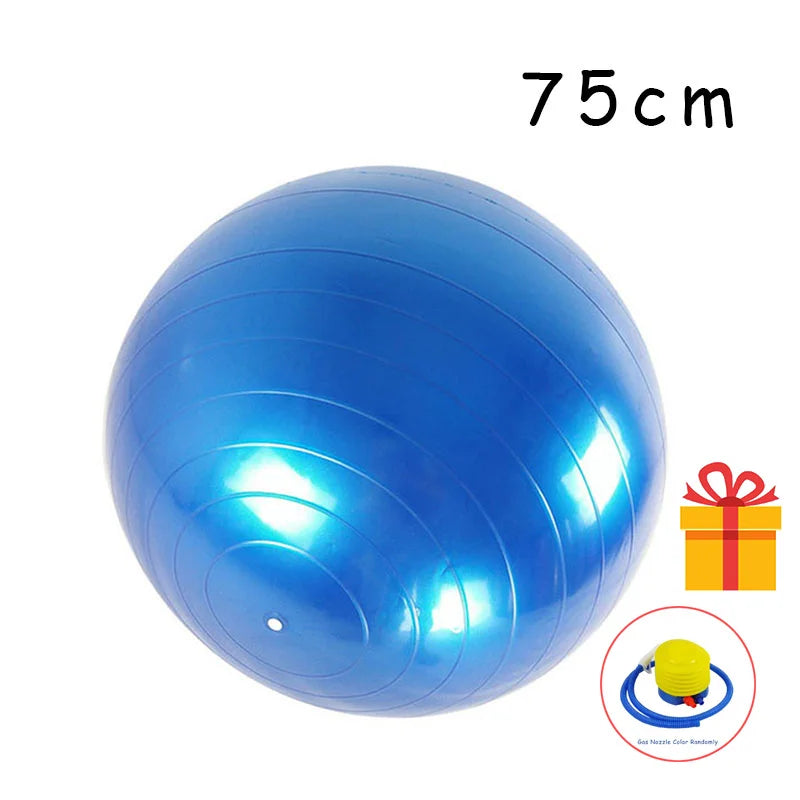 Durable PVC Yoga and Fitness Balls - Explosion-Proof Exercise Balls for Home Gym and Pilates (45cm/55cm/65cm/75cm/85cm)