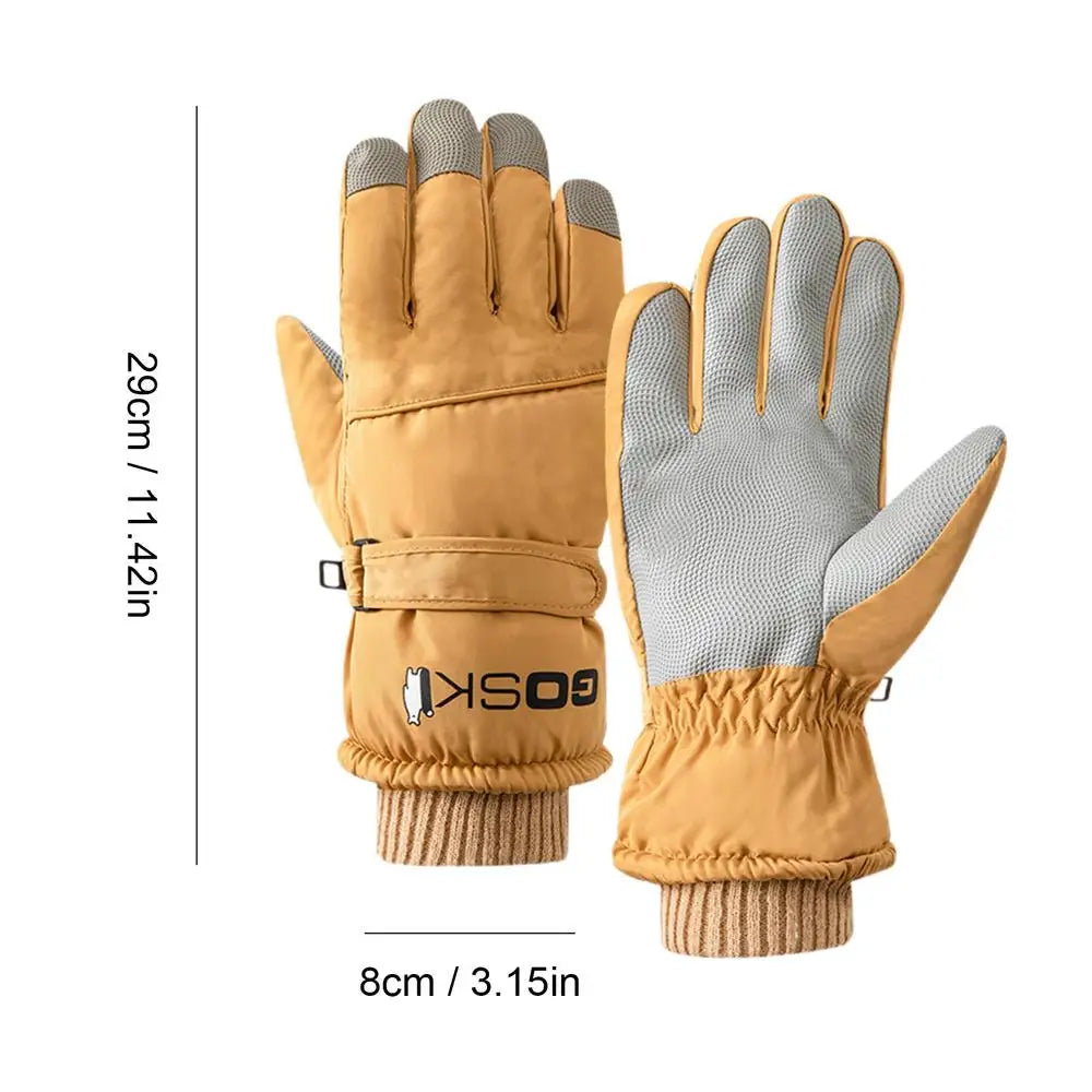 Unisex Waterproof Ski Gloves – -30 Degree Thermal Mittens with Touchscreen Capability for Snowboarding, Snowmobiling, and Motorcycling