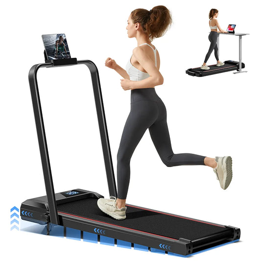 UMAY Under-Desk Walking Pad – Incline Treadmill with LED Display & Diamond Belt for Home or Office