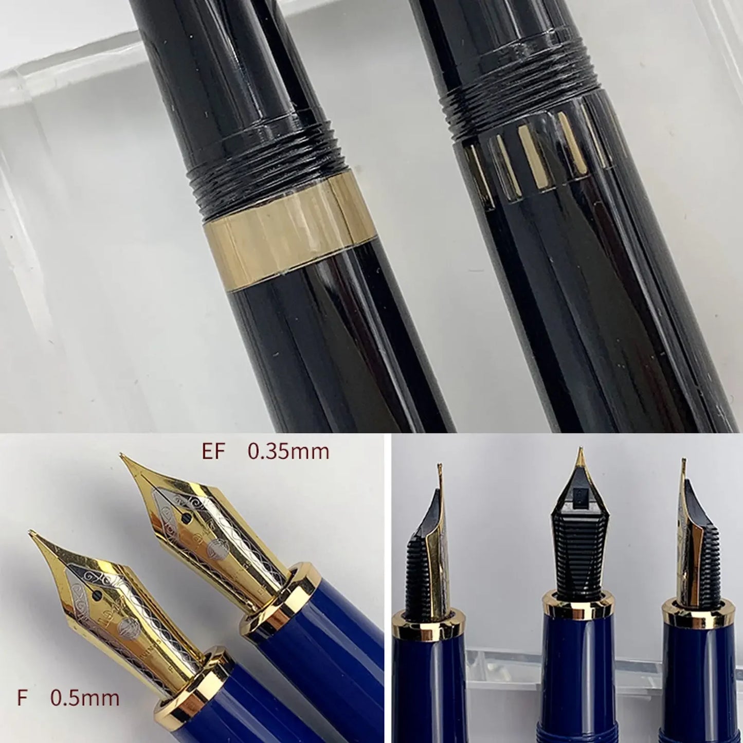 Yong Sheng 629 Fountain Pen - Large Capacity Iridium EF/F Nib Resin Ink Pens for Office, School, and Gift Writing Supplies