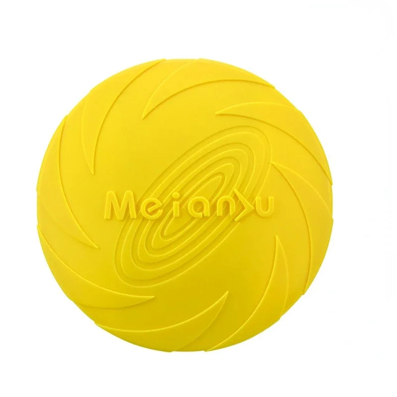 Fashion Dog Toy Flying Discs: 15/18/22cm Silicone Interactive Training Toys for Puppies and Pets