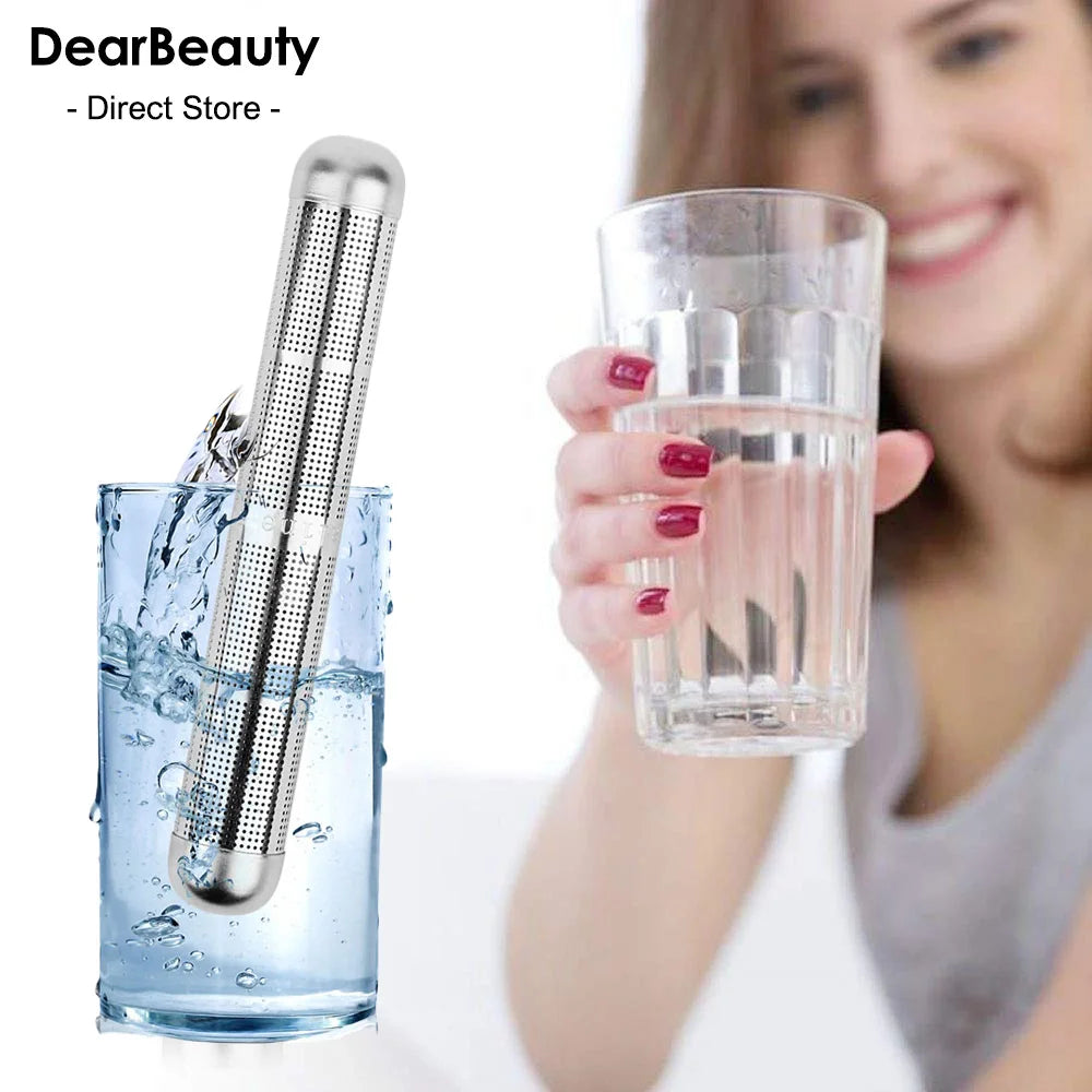 Portable Hydrogen Alkaline Water Stick: pH Balance Ionizer, Mineral Purifier, Stainless Steel Filter for Travel