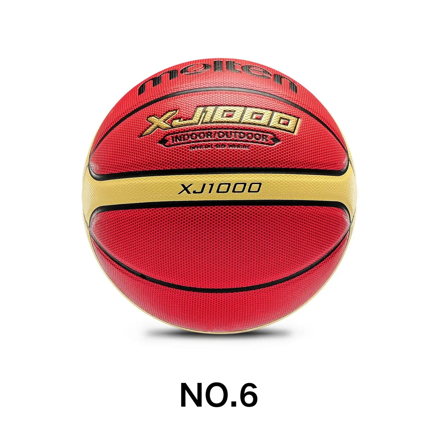 Molten XJ1000 Basketball – Official Size 6 or 7, Indoor/Outdoor Training Ball, Wear-Resistant Grip