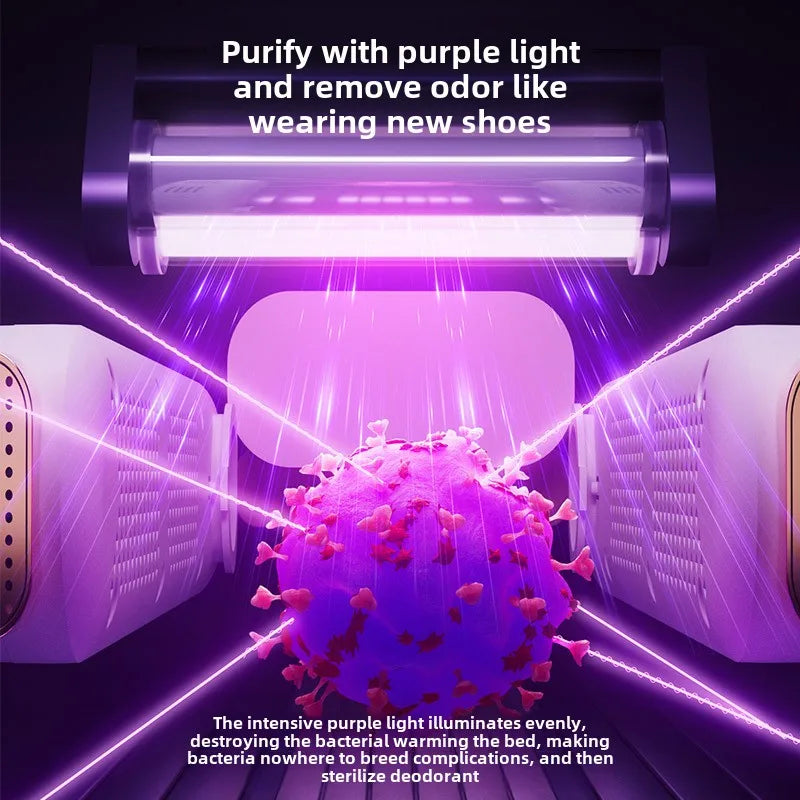 👟 Foldable Shoe & Boot Dryer with Hot Air Circulation
Deodorizing | Constant Temperature | Portable & Timed Drying