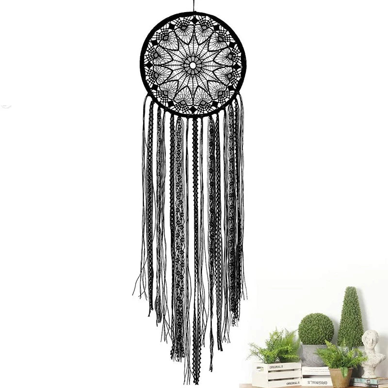 Handmade Indian-Style Dream Catcher – Feathered Craft Wall Hanging for Home Decoration, Room Decor, and Wind Chime Dreams