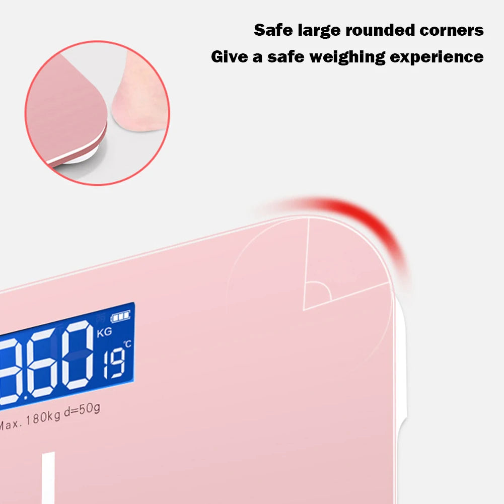 Intelligent Electronic Weight Scale – HD Display with Precision Measurement & Room Temperature Sensor for Home & Office