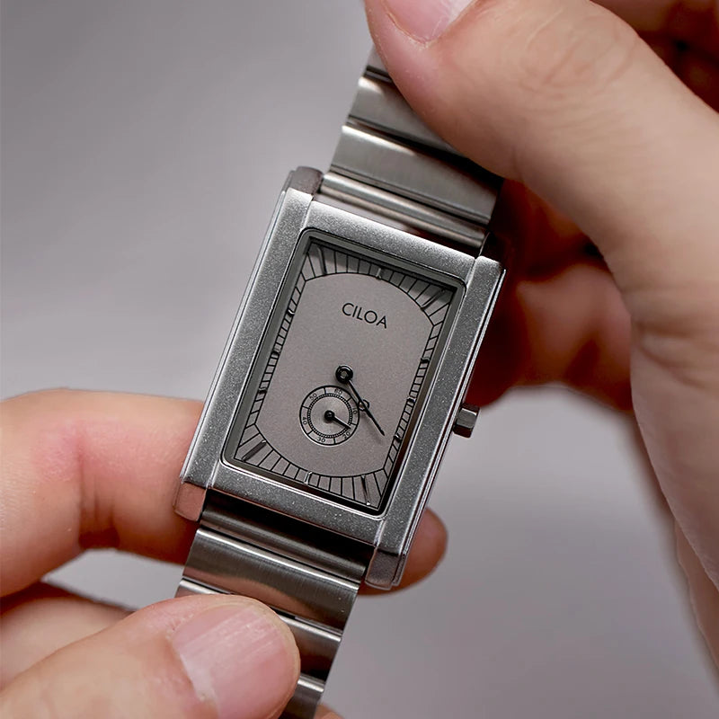 Men’s Luxury Square Watch – Vintage-Inspired Quartz & Mechanical Wristwatch, Elegant Gift for Him