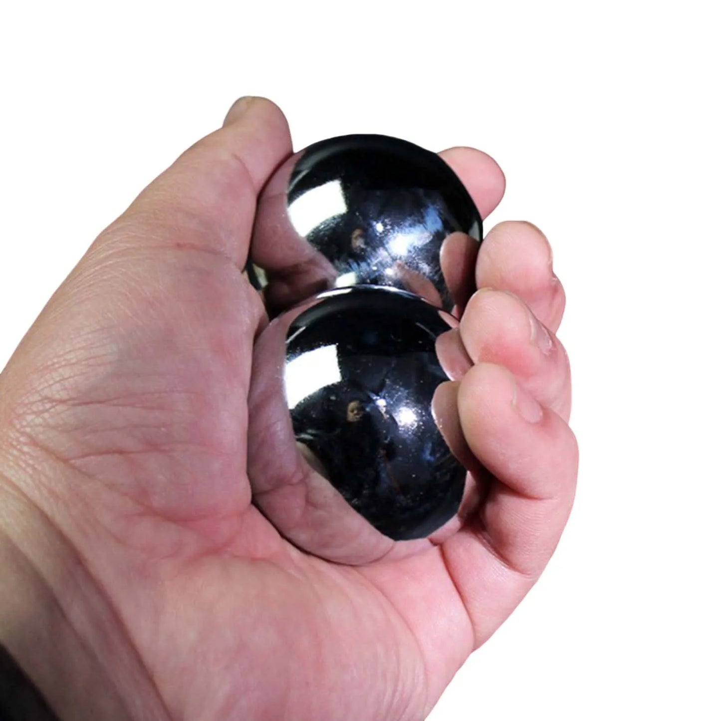 Solid/Hollow Chrome-Plated Silver Baoding Balls - Non-Chiming Chinese Health Balls for Hand Therapy Exercises