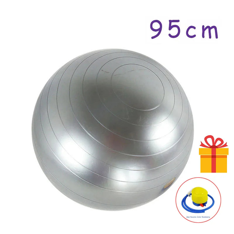 Durable PVC Yoga and Fitness Balls - Explosion-Proof Exercise Balls for Home Gym and Pilates (45cm/55cm/65cm/75cm/85cm)