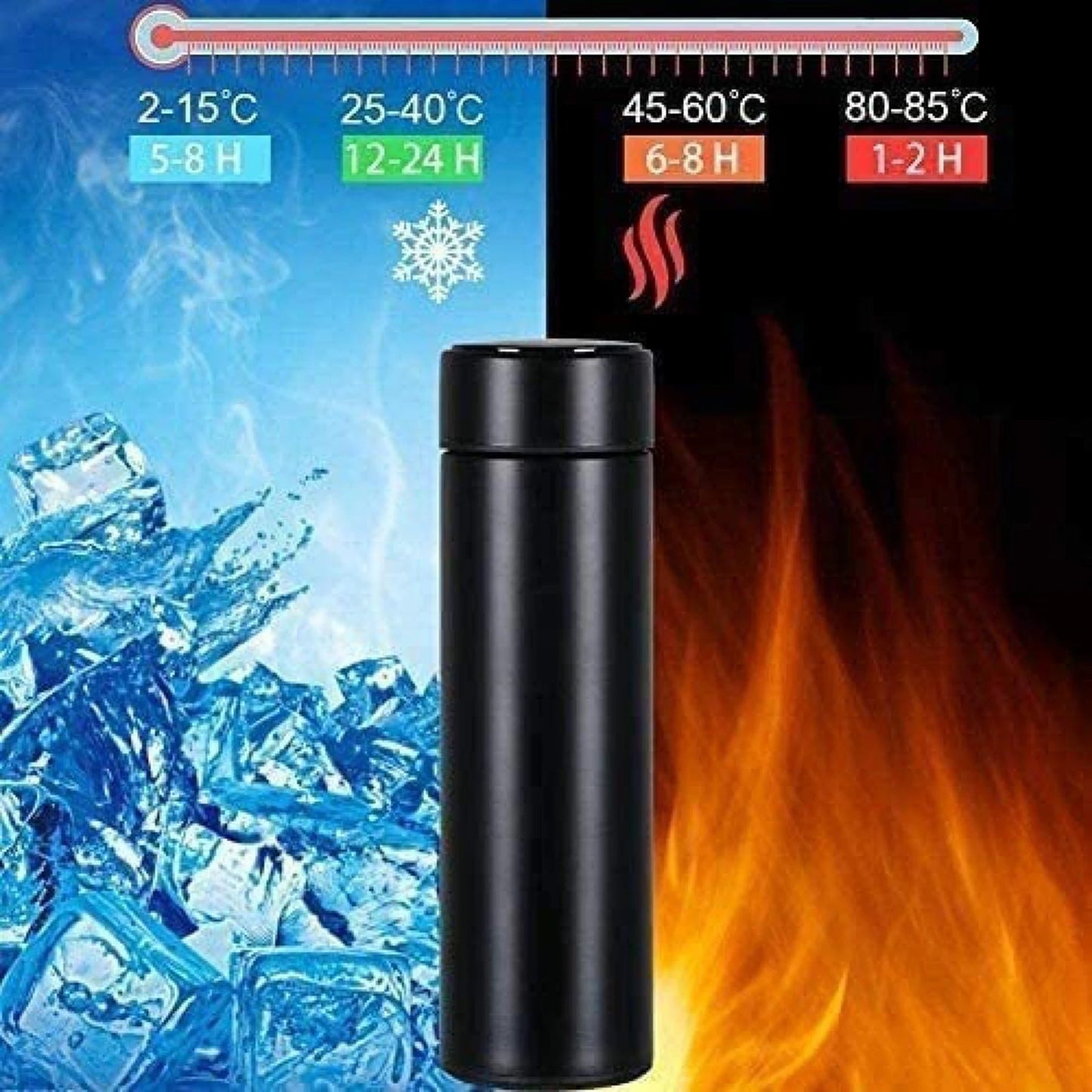 500ml Stainless Steel Vacuum Cup Mug Keep Your Drinks Hot/Cold Design for Student Children Girls Be common Smart vacuum cup