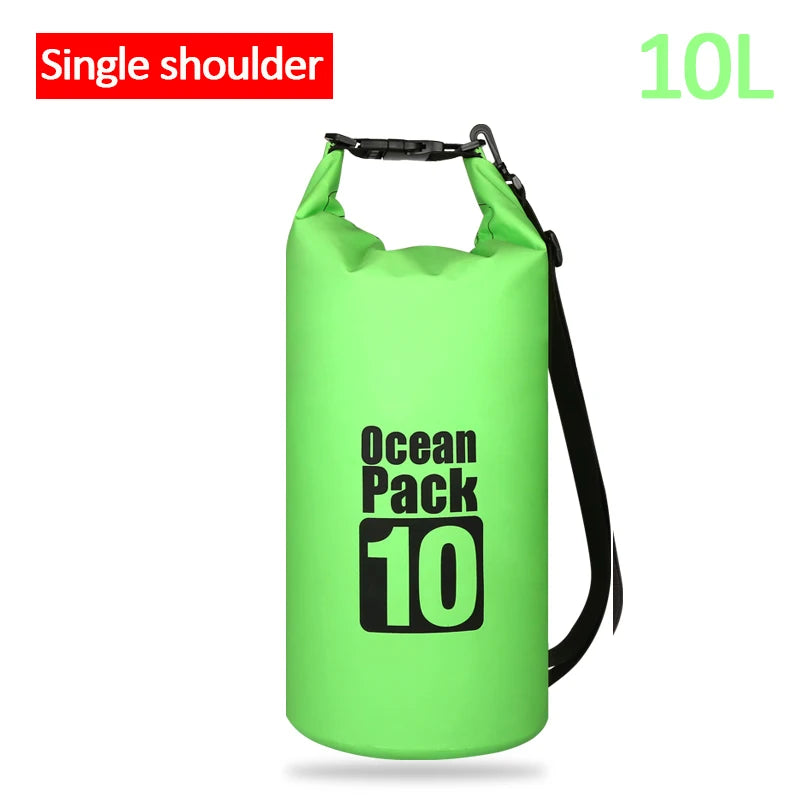 Waterproof Swimming Dry Bags: 500D Dry Sack Options in 2/5/10/15/20/30L for Boating, Fishing, Rafting