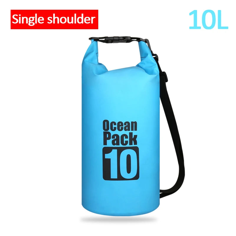 Waterproof Swimming Dry Bags: 500D Dry Sack Options in 2/5/10/15/20/30L for Boating, Fishing, Rafting