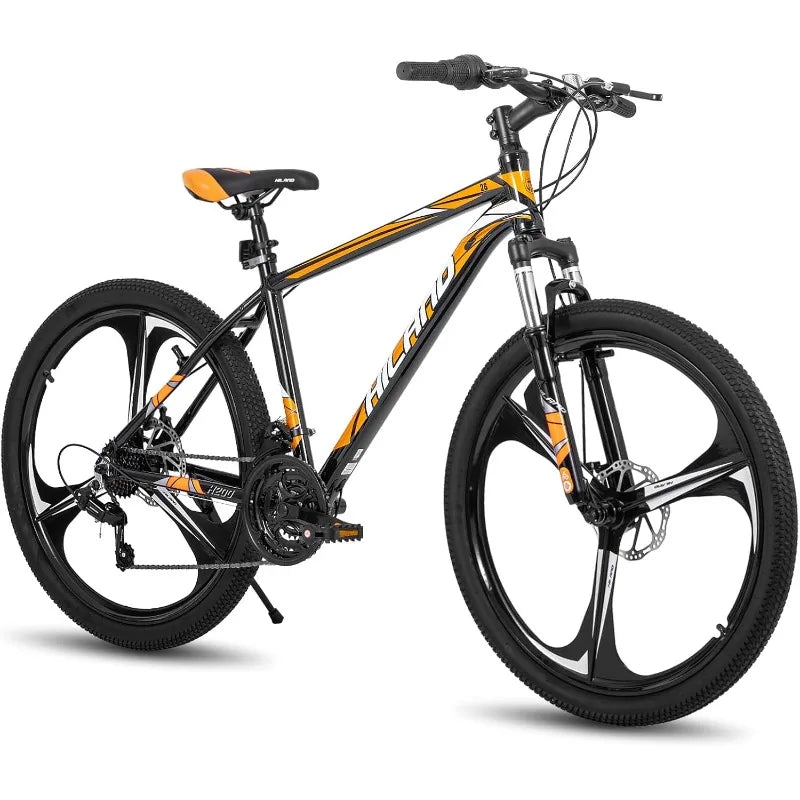 HILAND 26-Inch Mountain Bike – 21-Speed Aluminum Frame with Disc Brakes & Multi-Spoke Wheel Options